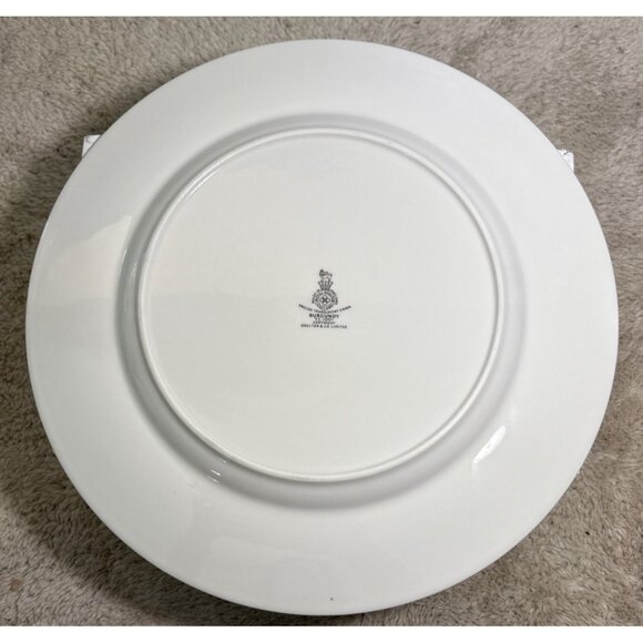 4 Royal Doulton Burgundy Dinner Plates TC1001 Translucent China 10.5" England - Picture 5 of 6